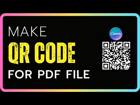 How to Create QR Code for PDF File in Canva