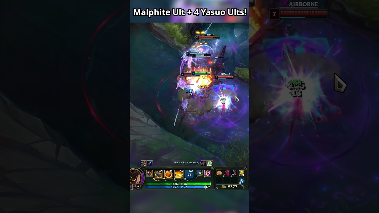 1 Malphite Ult + 4 Yasuo Ults  