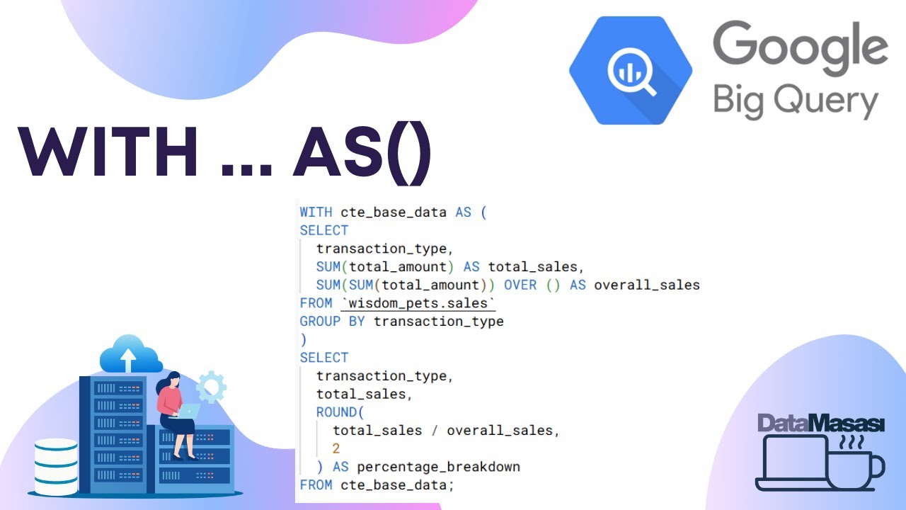 WITH Kullanımı / CTE | BigQuery SQL - YouTube