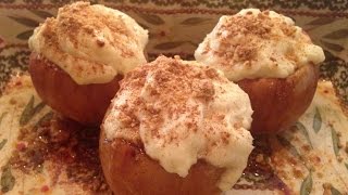 Cheesecake Stuffed Baked Apples