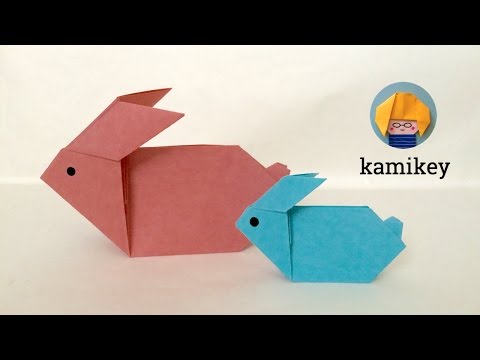 折り紙 おすわりうさぎ Origami Rabbit カミキィ Kamikey Youtube