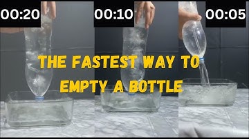 Fastest Way to Empty a Water Bottle | Learn with a simple practical demonstration