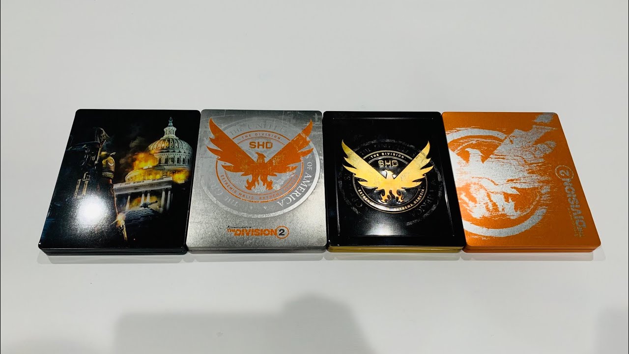 The Division 2 All 4 Steelbooks Youtube