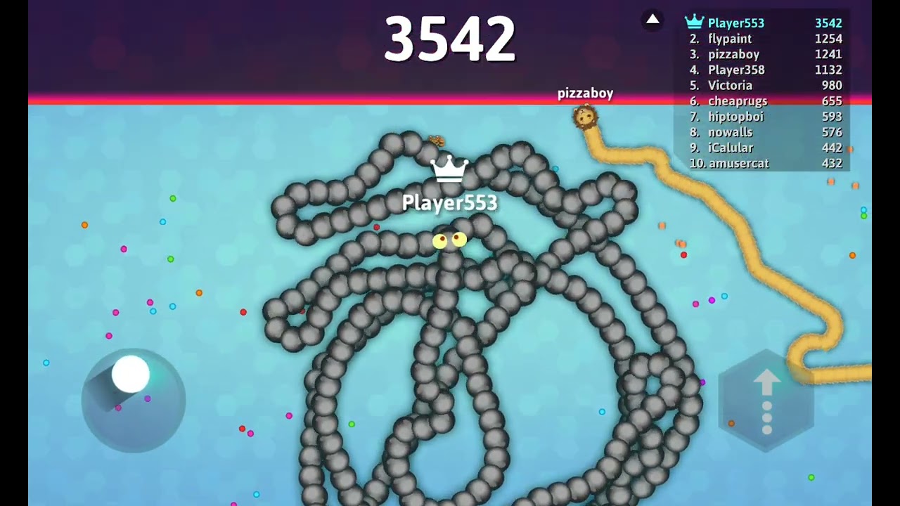 Snake.io oyunu oynadım (LİDER OLDUMM)