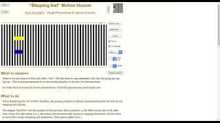 “Stepping feet” Motion Illusion