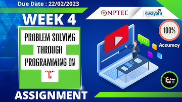 NPTEL Problem Solving Through Programming In C Week 4 Quiz Assignment Solution | Jan 2023