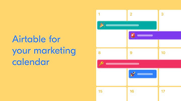 Webinar: Airtable for your marketing calendar