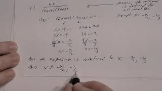 Full Rational Expressions - Undefined Guide