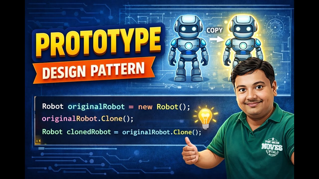 07 Prototype Design Pattern Explained | Object Cloning Made  | c# Beginner Friendly | Vriddhi Eduhub