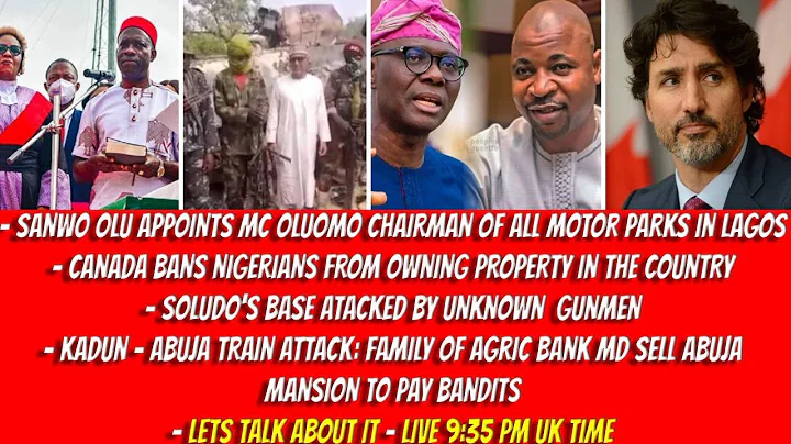 SANWO OLU APPOINTS MC OLUOMO CHAIRMAN OF ALL MOTOR PARKS IN LAGOS - SOLUDO'S BASE ATTACKED BY UKGM