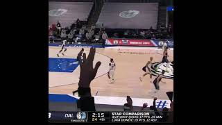 Luka Doncic Deep Three Point Shot Bang Bang