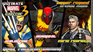 Ultimate Marvel vs Capcom 3 (PS4) Request - Arcade Mode - Deadpool, Chris Redfield & Wolverine