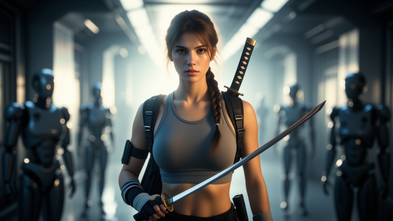 „Żaden Gatunek Nie Może Walczyć Dwiema Broniami Naraz”. Podniosła Miecze i Odparła: „Patrz Na To”.