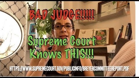 BAD JUDGE!!! Judicial Recusal |  Supreme Court Report