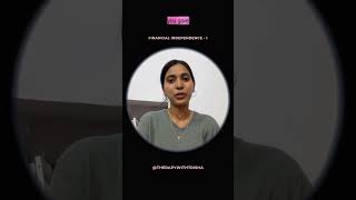 Financial Independence #therapywithtrisha #ytshorts #trending