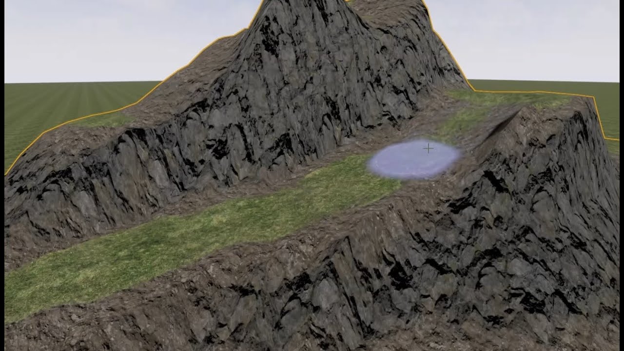 Landscape Material Shader Test UE4 - YouTube