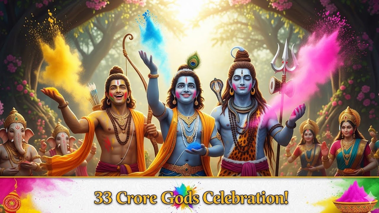 देवताओं की होली | 33 कोटि देवता Holi Special Song | Priya Bhakti Bhav #holi2026 #33kotidevta 