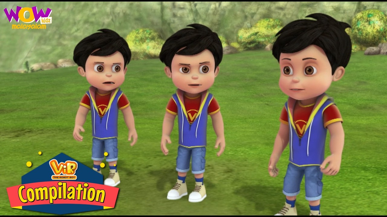 സൂപ്പർഹീറോ വീർ | Vir The Robot Boy | Compilation 80 | Best malayalam story | Cartoon