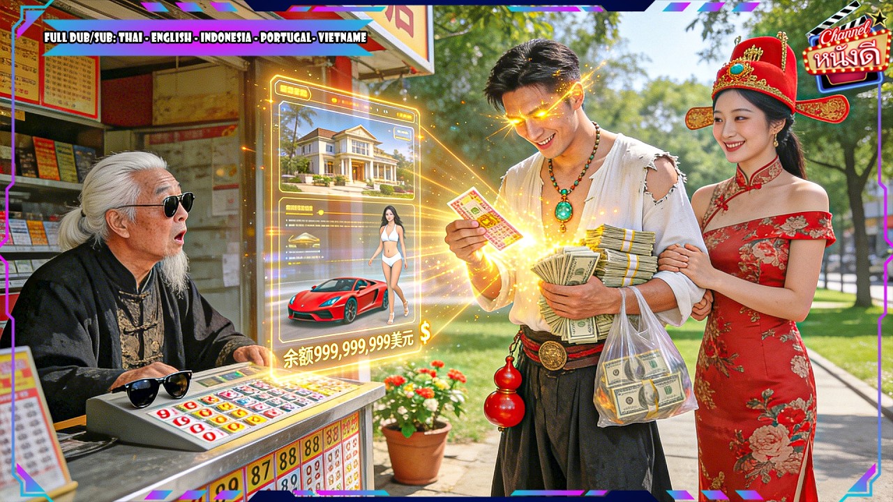 คนขอทานไปซื้อลอตเตอรี่ บังเอิญมีระบบช่วยเลือกจนถูกรางวัล กลายเป็นเศรษฐีทันที