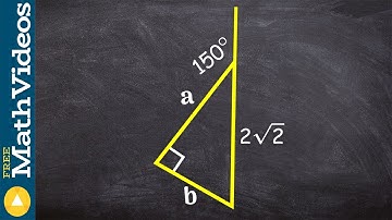 Learn how to use a special right triangle to determine missing length when given hypotenuse
