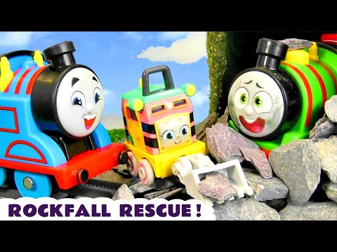 Can Thomas rescue Percy stuck in a Tunnel Rockfall?