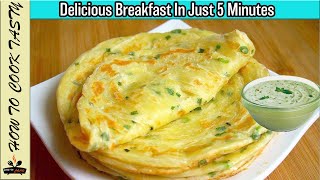 5 Minute Breakfast - A bowl of flour - few eggs - Breakfast egg cake - By How To Cook Tasty