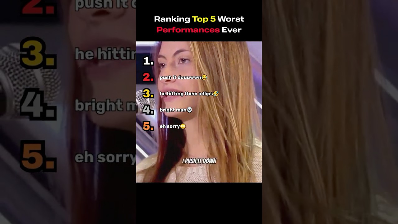 Ranking Top 5 Worst Performances Ever 😂😂
