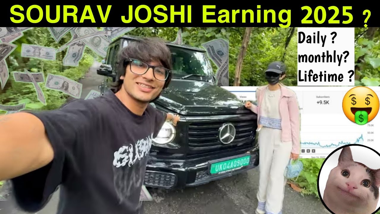 what is sourav joshi( daily monthly lifetime )  earning reveal with beluga style 👺 