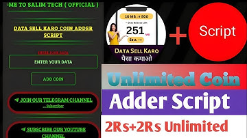 Data sell Karo task bypass script @IND scripter
