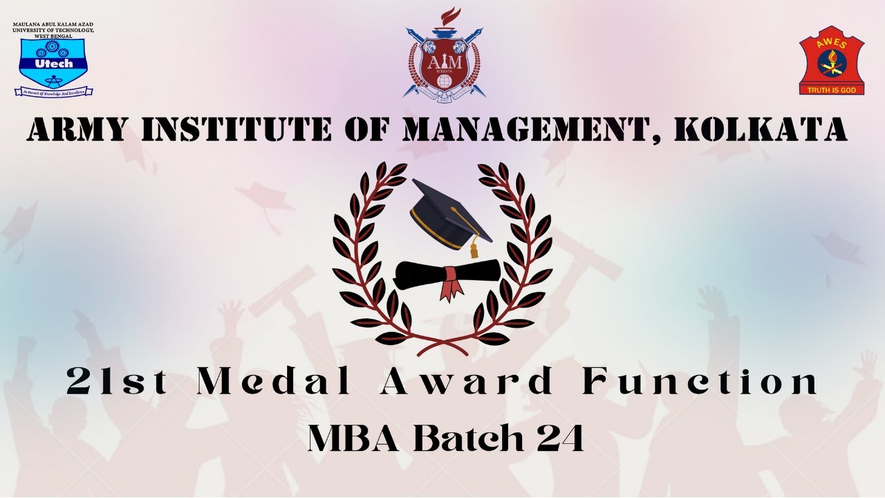 21st Medal Award Function | Army Institute of Management Kolkata | MBA-24