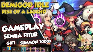 Demigod Idle Rise Of A Legend Gameplay Semua Fitur Summon 1000x Gift Android screenshot 3