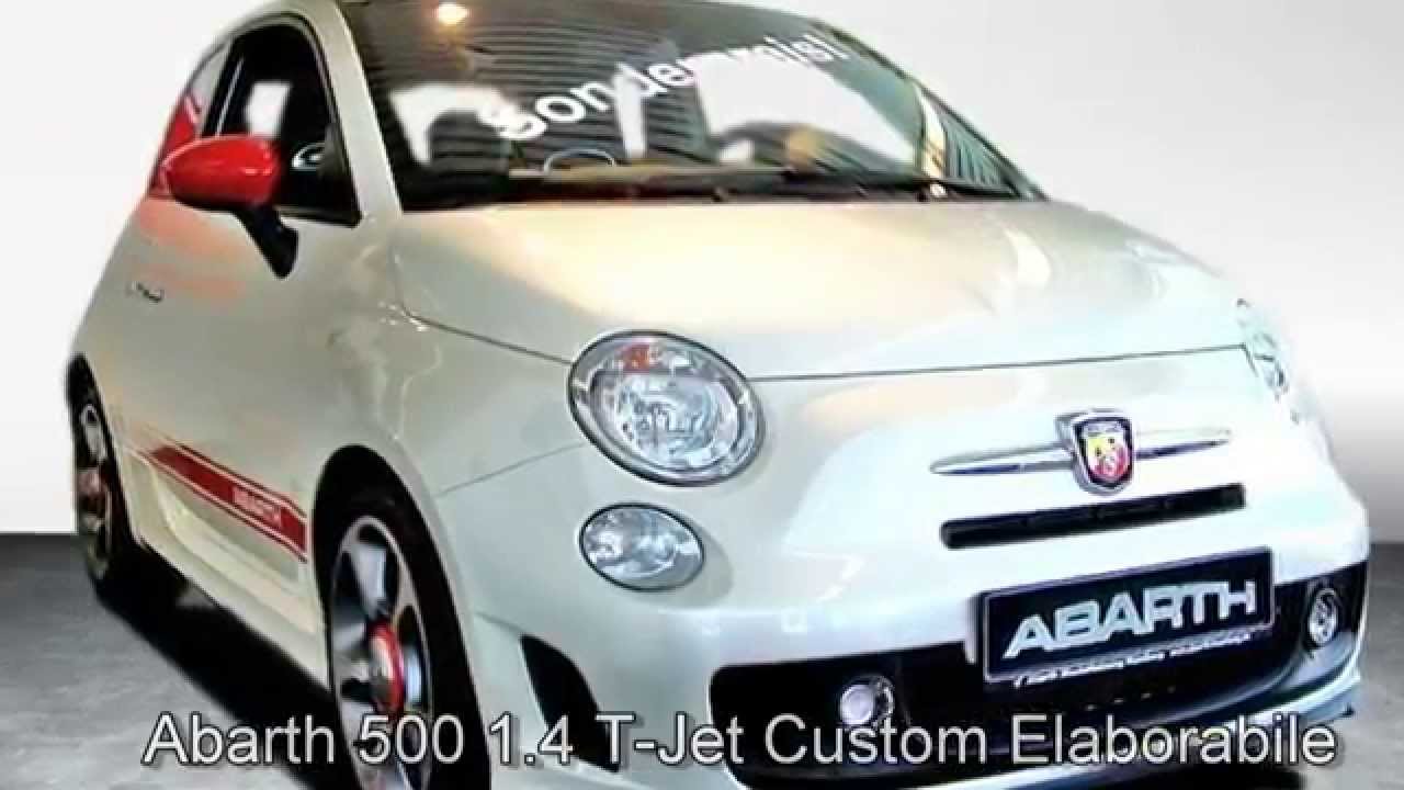 Abarth 500 1 4 T Jet Custom Elaborabile 0j Bianco Iridato Perlmutt Youtube