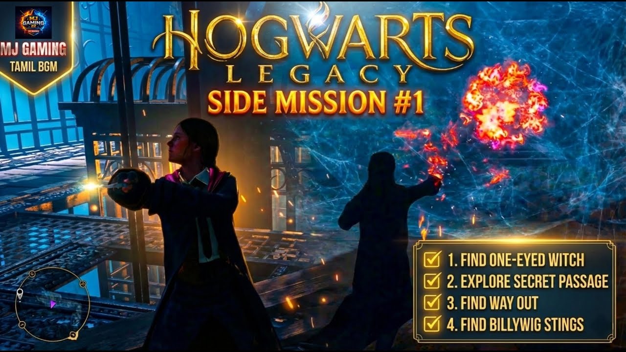 How to Find the Secret Passage & Billywig Stings | Hogwarts Legacy Tamil