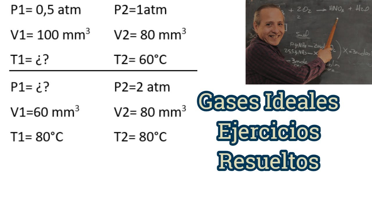 Ley General de los Gases Ideales Ejercicios Resueltos - YouTube