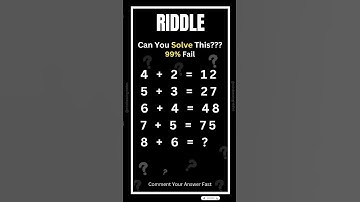 Can You Solve This Riddle?? 🤔 Comment Your Answers #viralvideo #viralshorts #shorts #puzzle #maths