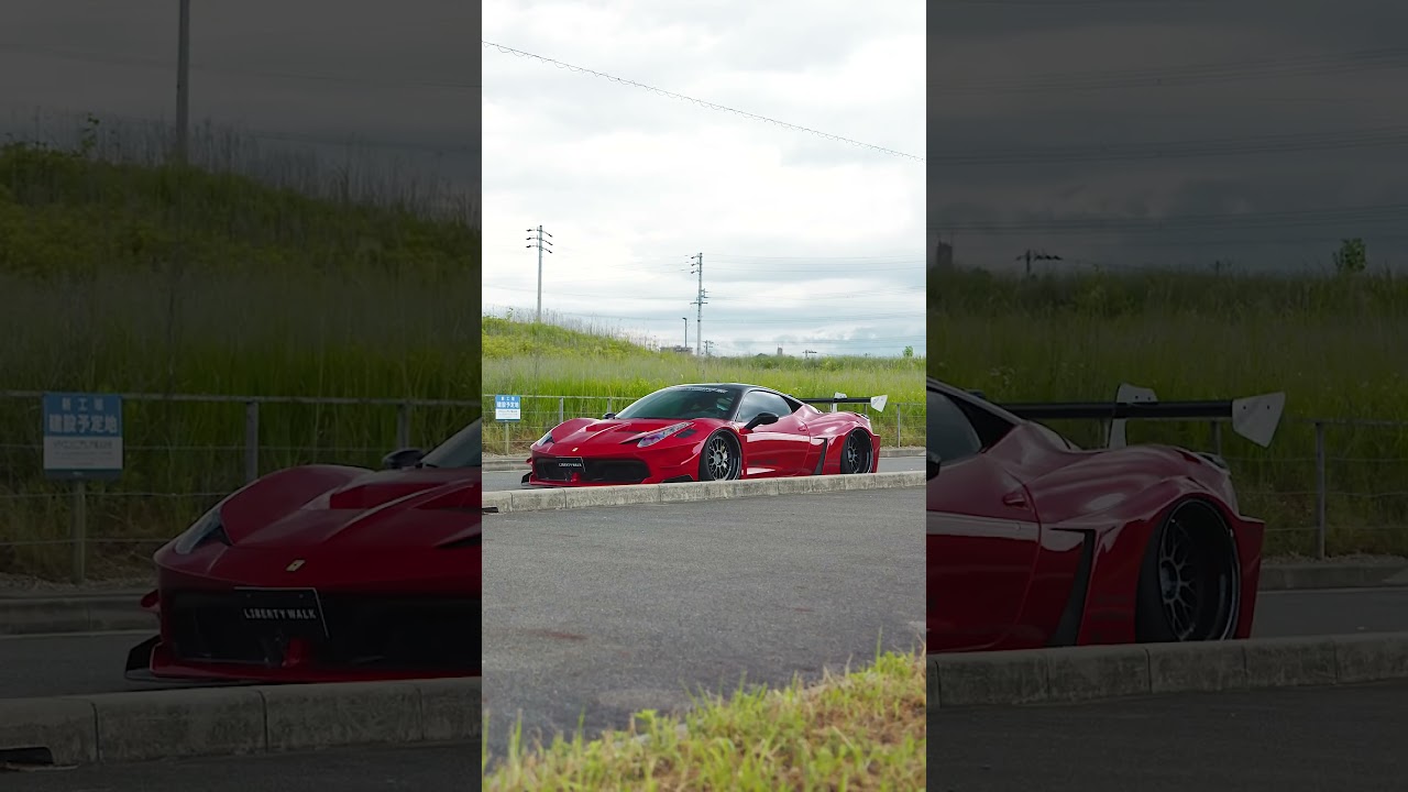 LB-Silhouette Ferrari 458 ITALIA Deep red #libertywalk #ferrari #458