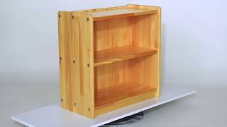 木製子供家具 オープン棚2段｜木製キッズコーナー、木製子供家具