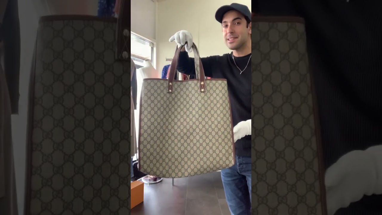 ✨GUCCI✨ GG Supreme Large Tote. Made in Italy. Pristine Condition. Visit www.openvault.com.au