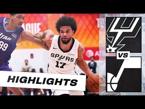 Highlights: Spurs Secure Summer League Win Over Utah Jazz