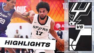 Highlights Spurs Secure Summer League Win Over Utah Jazz