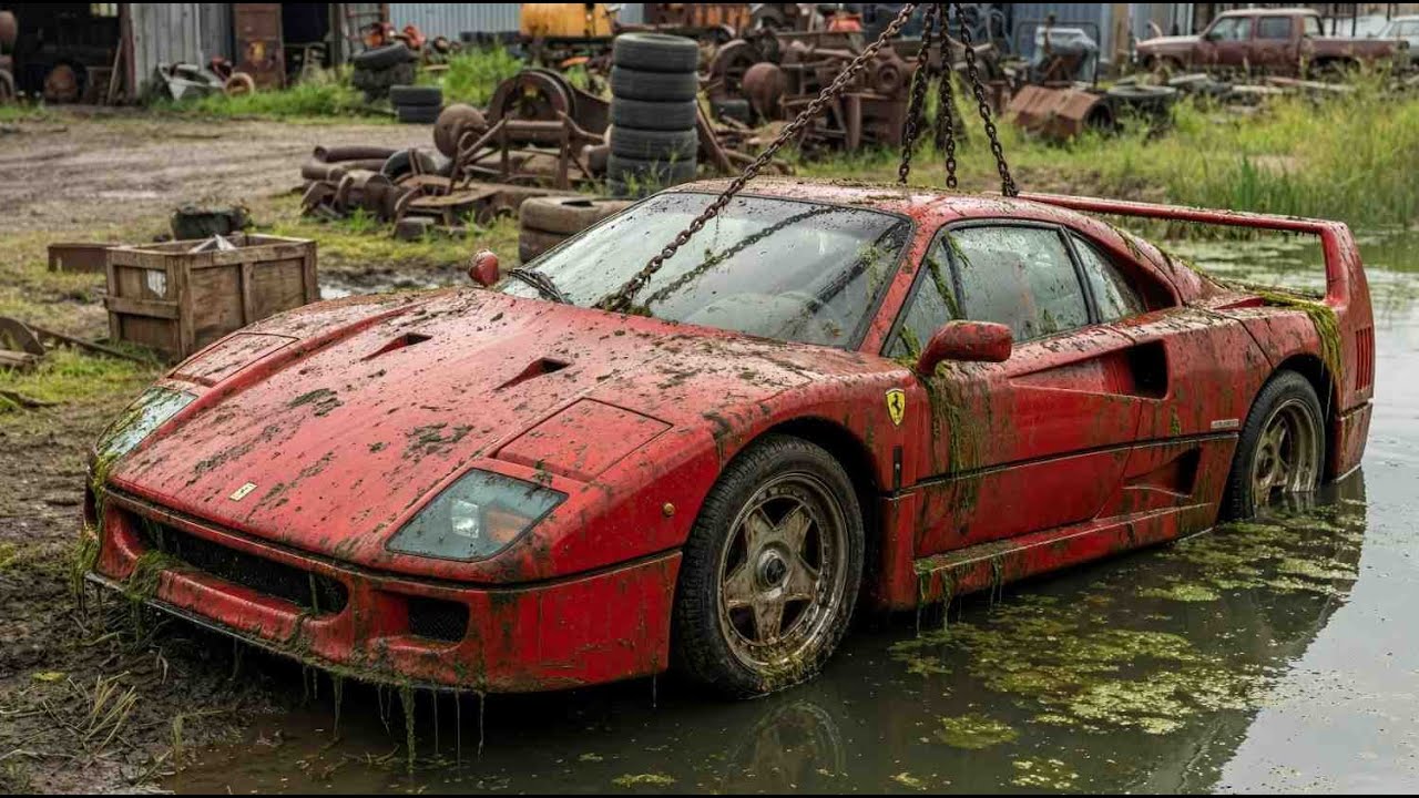 ASMR Car Restoration | Ferrari F40 (1989) Full Rebuild from Abandoned Condition