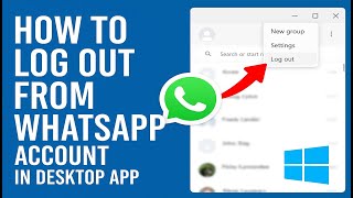 How to Log Out from WhatsApp on PC | Desktop App Logout Guide (Windows) screenshot 1