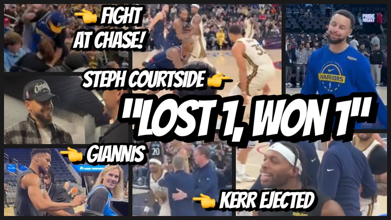 Закулисные кадры матча «Уорриорз»: Стеф Карри провоцирует драку у площадки 🗡️ Керр удален с поля ...