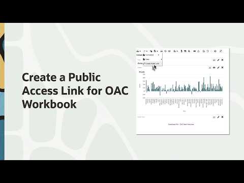 Create Public Access Links for Workbooks