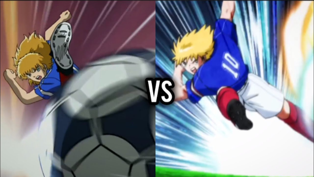 "Comparacion" | Pierre hace el tiro deslizamiento 2002 & 2023 | Captain Tsubasa