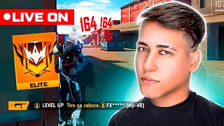 💙 LEVEL UP AO VIVO 💙 TOP 1 KILL BR! PEGANDO ELITE 2 !! FREE FIRE MOBILE 💙