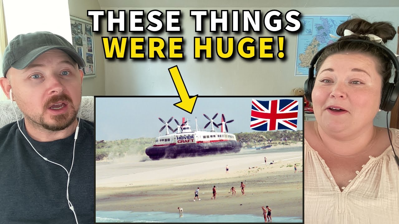 Americans React to the Giant British Hovercraft - These are INSANE!