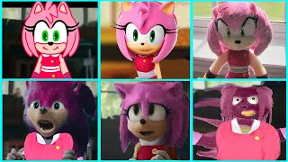 Sonic The Hedgehog Movie AMY SONIC BOOM Uh Meow All Designs Compilation 2