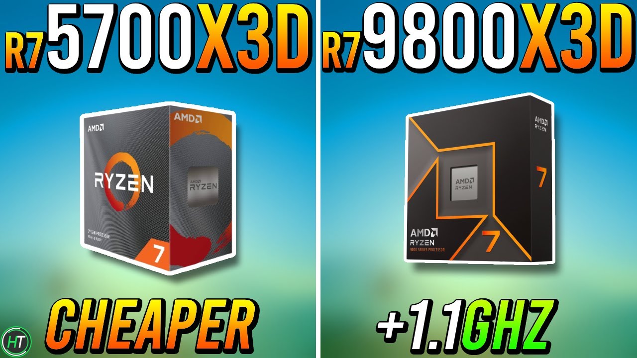 Ryzen 7 5700X3D vs Ryzen 7 9800X3D - Big Upgrade? - YouTube