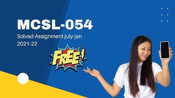 Ignou Solved Assignment || MCA || MCSL054 || July-Jan 2021-22 || @TechComputer